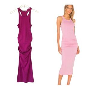 Michael Stars Fuchsia  Midi Dress